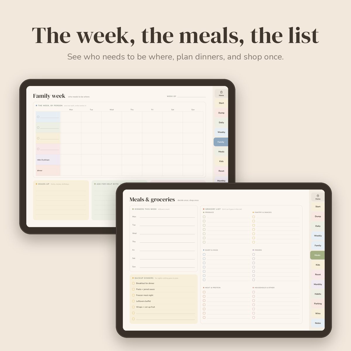 No-Guilt ADHD Parent Planner preview 2