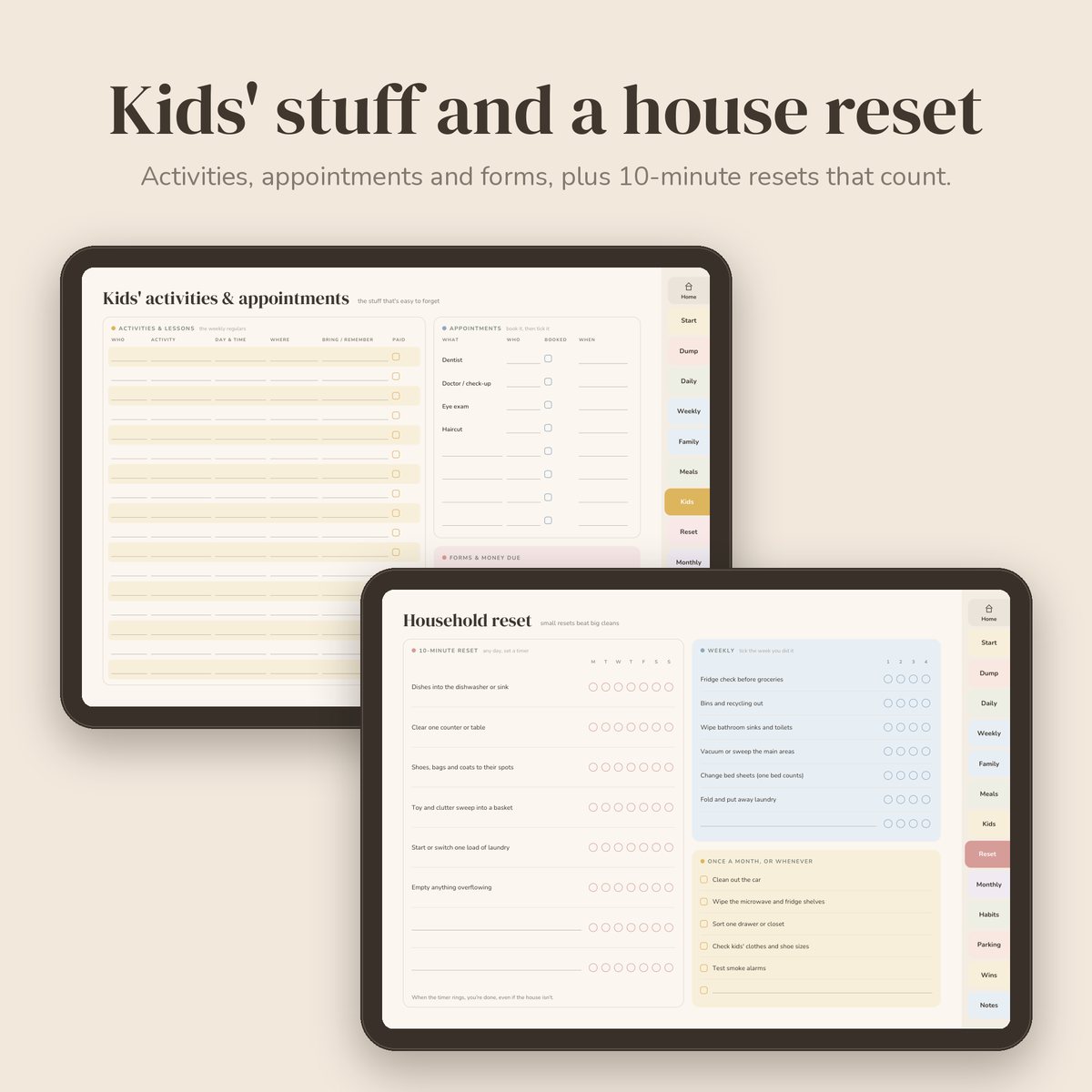 No-Guilt ADHD Parent Planner preview 3