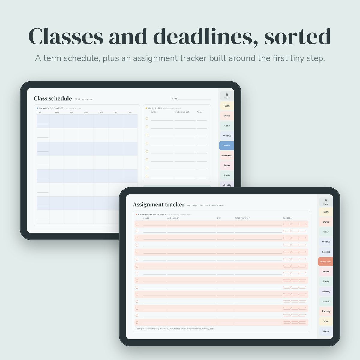 No-Guilt ADHD Student Planner preview 2