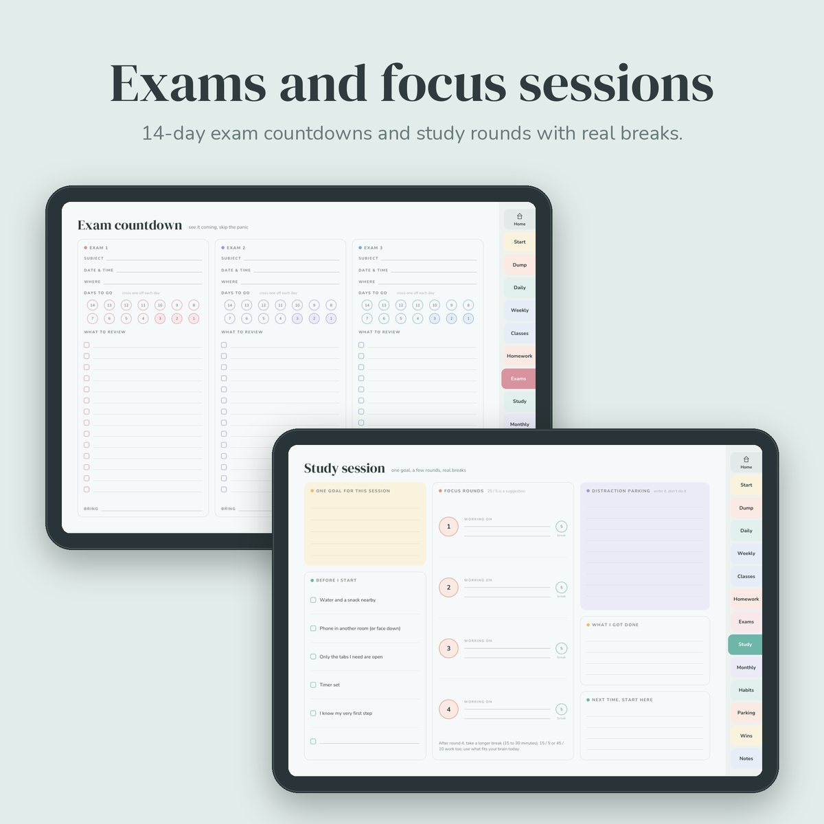 No-Guilt ADHD Student Planner preview 3