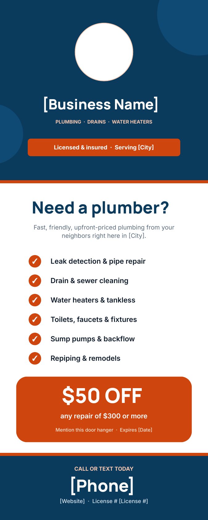 Plumber Print Marketing Kit preview 1