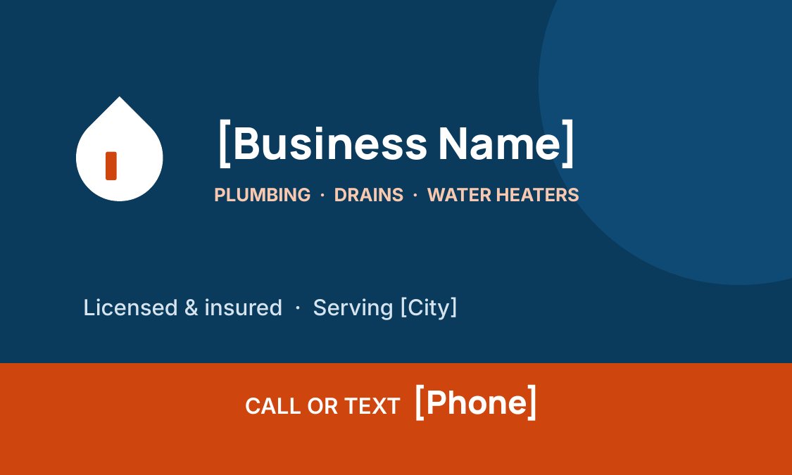 Plumber Print Marketing Kit preview 3